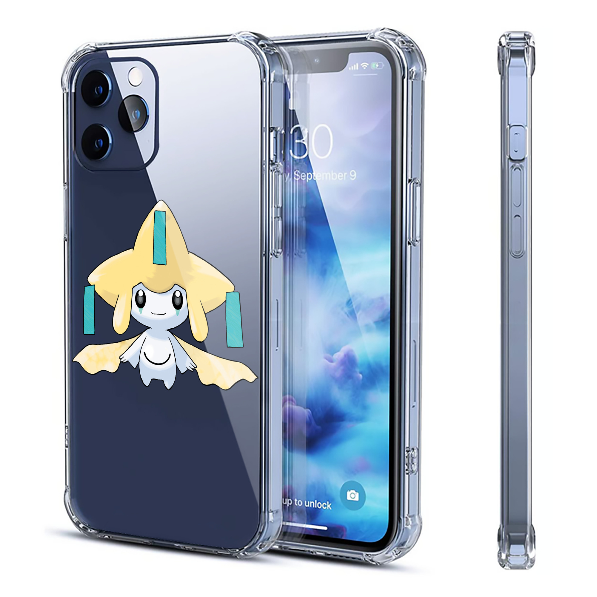 （画像用） ポケットモンスター Pokémon 【iPhone 12シリーズ対応】透明スマホケース（クリアソフトケース）